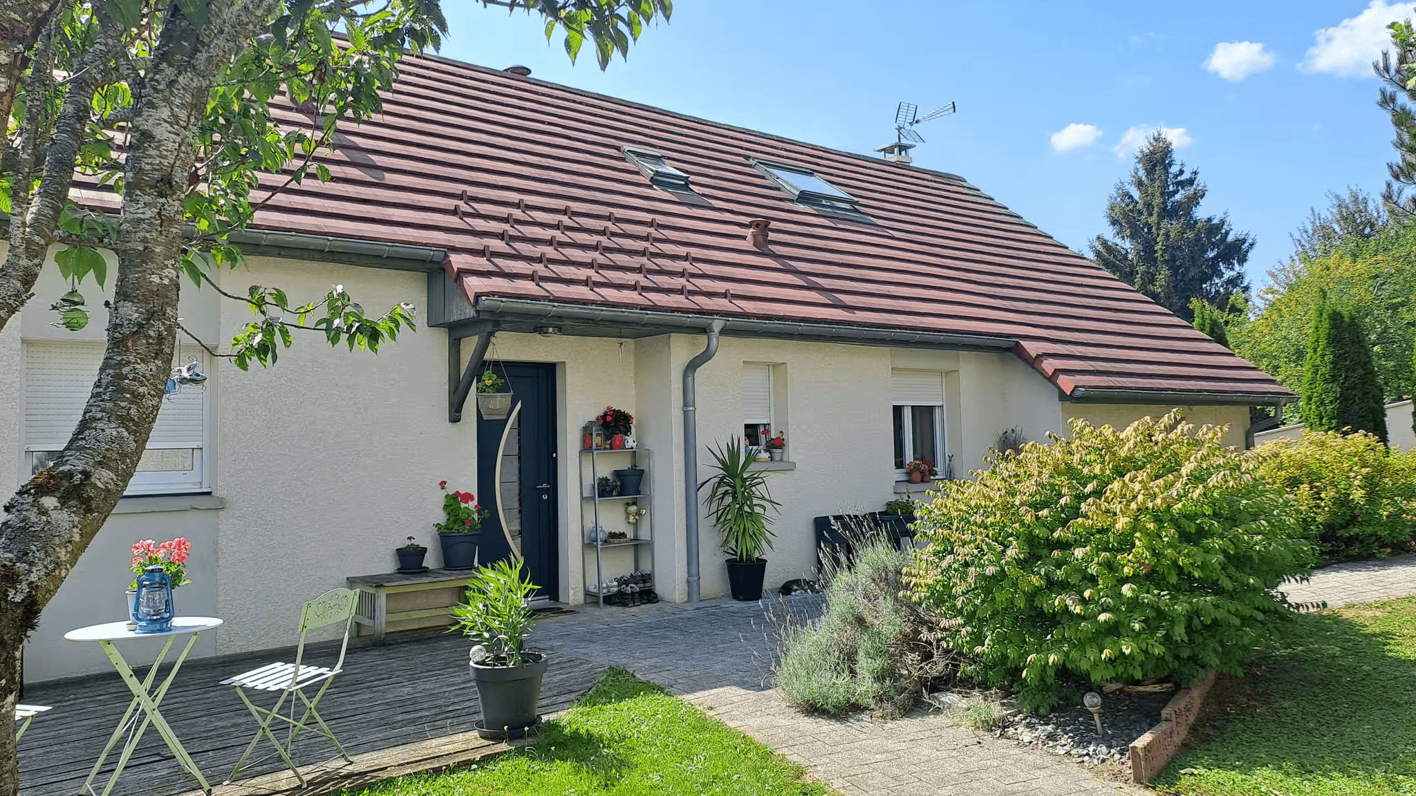 Extérieur de la maison à louer